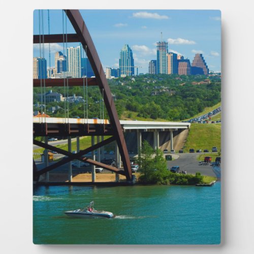 Austin Texas from 360 Bridge Plaque