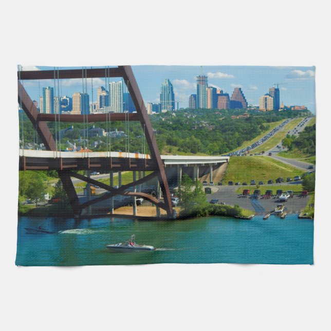 Austin, Texas from 360 Bridge Towel (Horizontal)