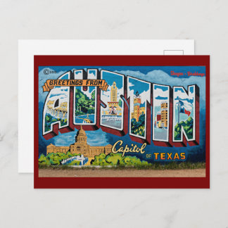 Austin, Texas Greetings Postcard