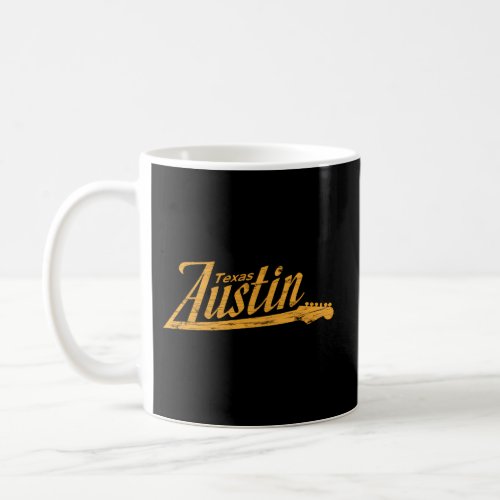 Austin Texas Guitar Neck Coffee Mug