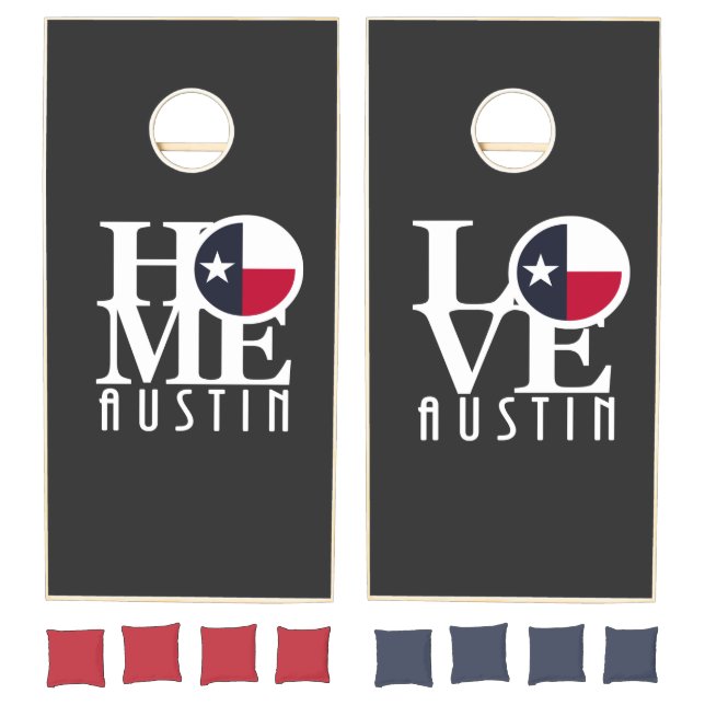 Austin Texas HOME LOVE  Cornhole Set (Set)