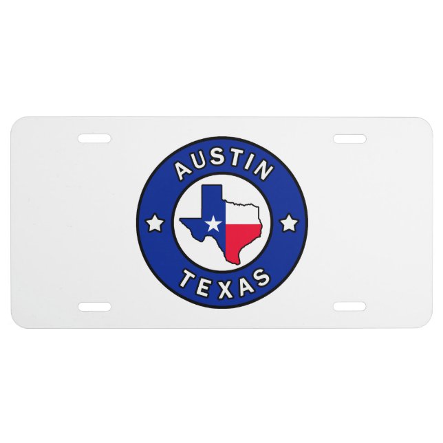 Austin Texas License Plate (Front)