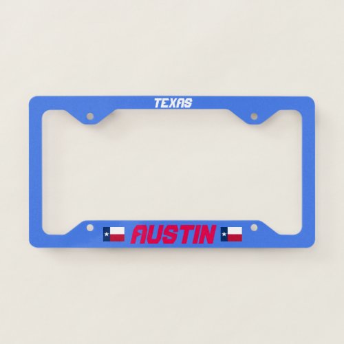 Austin Texas License Plate Frame