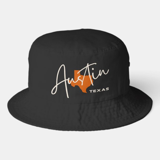 Austin Texas Map  Bucket Hat (Front)