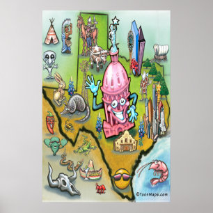 Austin TEXAS Map Poster