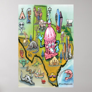 Austin TEXAS Map Poster