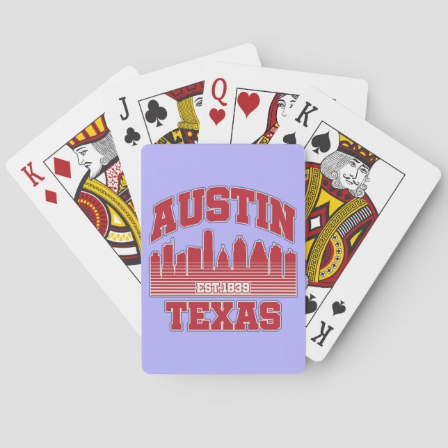 Austin,Texas Poker Cards (Back)