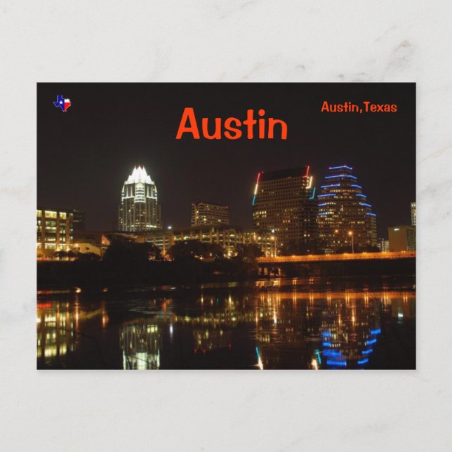 Austin,Texas Postcard (Front)
