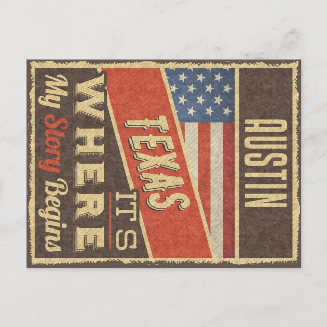 Austin Texas Postcard (Front)