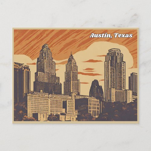 Austin Texas  Postcard