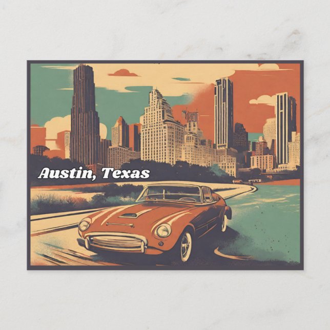 Austin, Texas Postcard (Front)