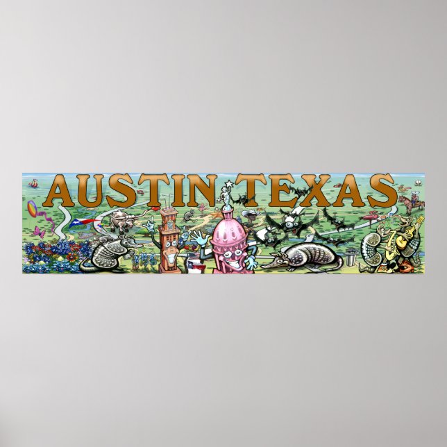 Austin Texas Poster (Front)