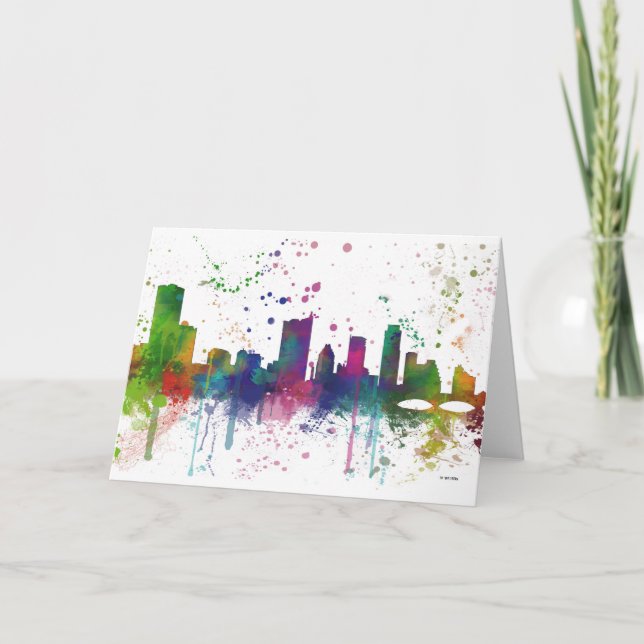 AUSTIN TEXAS SKYLINE CARD (Front)