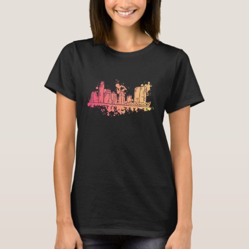Austin Texas Skyline City Design T_Shirt