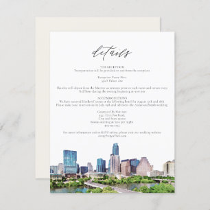 AUSTIN TEXAS Skyline Details Insert Card