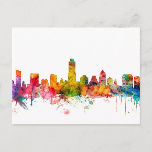Austin Texas Skyline Postcard
