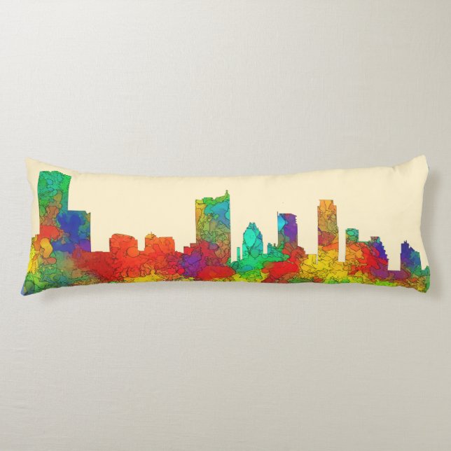 Austin Texas Skyline-SG Body Pillow (Front)