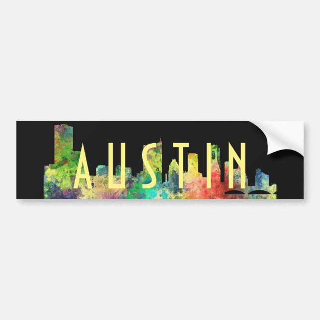 AUSTIN TEXAS SKYLINE SP - BUMPER STICKER (Front)