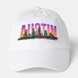Austin Texas Skyline Travel Adventure Hat