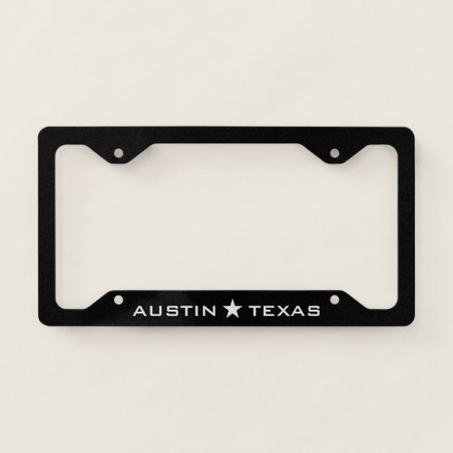 Austin Texas Star  License Plate Frame