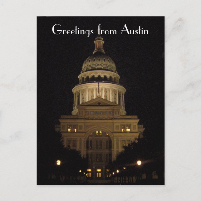 austin texas state capitol building postcard (Front)