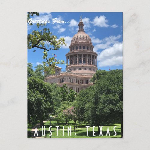 Austin Texas State Capitol Postcard