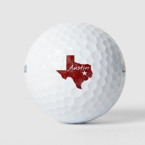 Austin Texas State Star Golf Balls