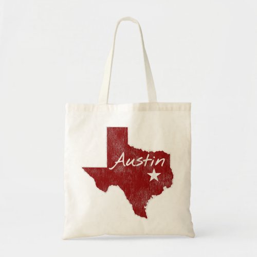 Austin Texas State Star Tote Bag