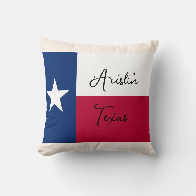 Austin, Texas Throw Pillow (Front)