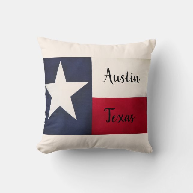 Austin, Texas Throw Pillow (Front)