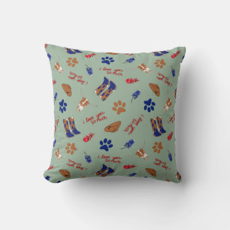 Austin Texas Throw Pillow – I Love You So Much
