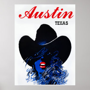Austin, Texas travel poster