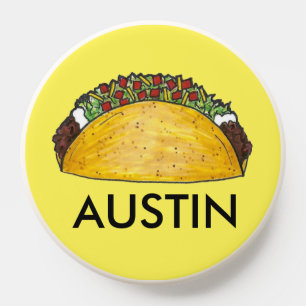 Austin Texas TX Hard Shell Corn Taco Tex Mex Food PopSocket