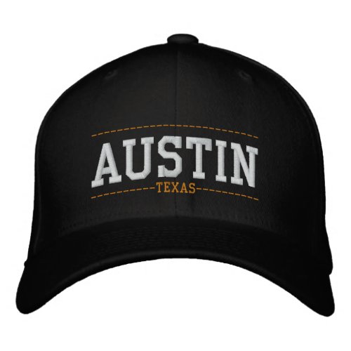 Austin Texas USA Embroidered Hats