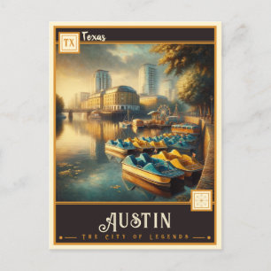 Austin, Texas   Vintage Postcard