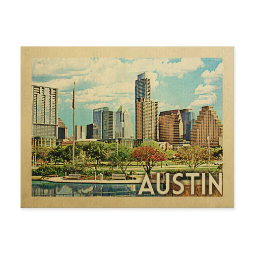 Austin Texas Vintage Travel Postcard