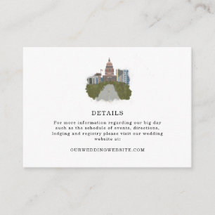 Austin Texas Wedding Enclosure Card