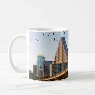 Austin, Texas with Bats Ceramic Ornament Coffee Mug