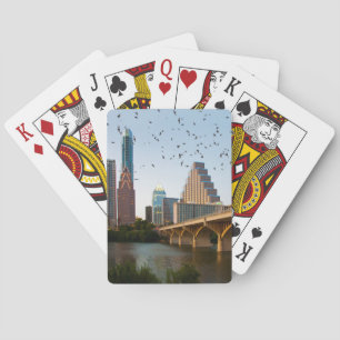 Austin, Texas with Bats Ceramic Ornament Poker Cards