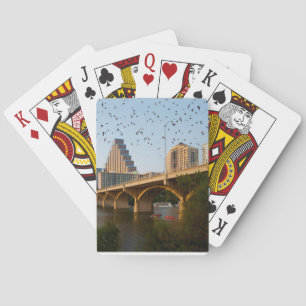 Austin, Texas with Bats Poker Cards