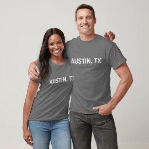 Austin TX City Text T-Shirt