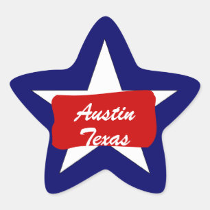 Austin TX Lone Star State Luggage Travel sticker