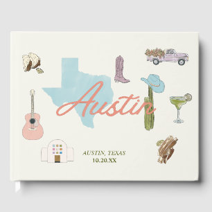Austin, TX Wedding  Guest Book