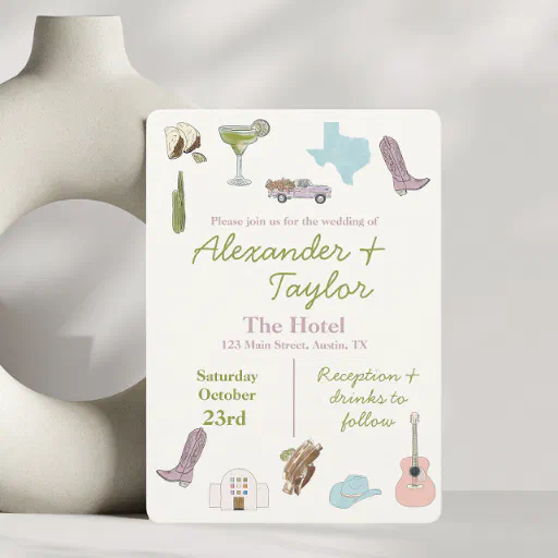 Austin, TX Wedding Invitations