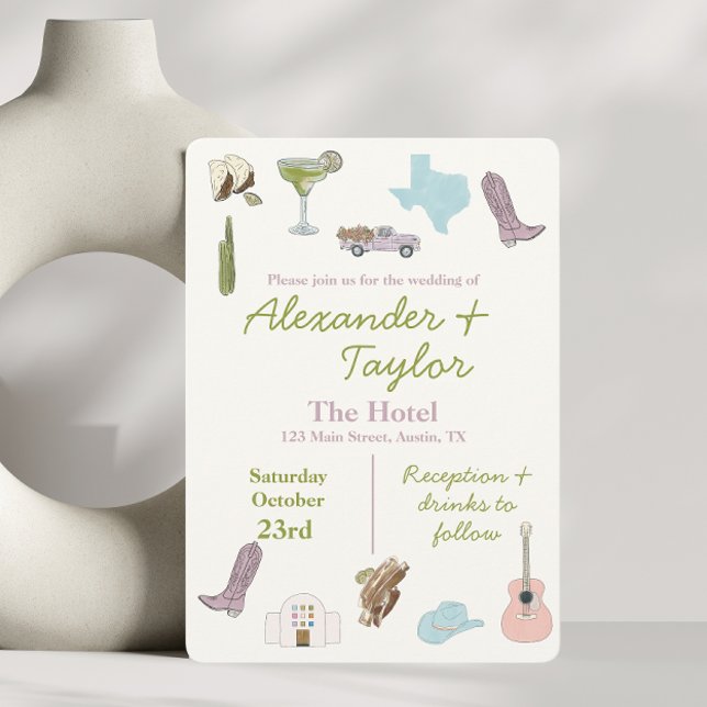 Austin, TX Wedding Invitations  (Creator Uploaded)