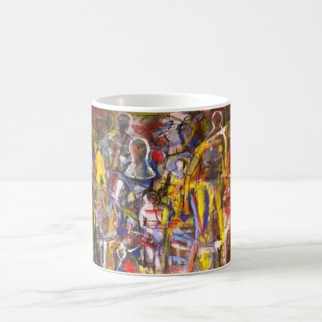 Austin Underground Abstract Hankamer Artjunkhaus Coffee Mug (Center)