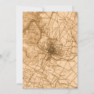 Austin Vintage map Holiday Card