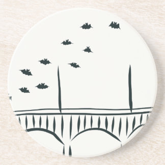 Austin's Congress Bridge Sandstone Coaster