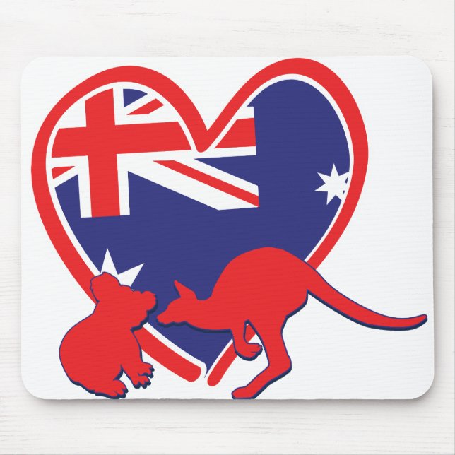 Austrailia Koala Kangaroo Mouse Pad (Front)