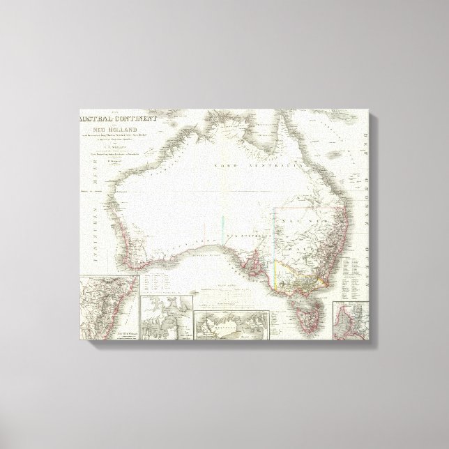 Austral-Continent Canvas Print (Front)